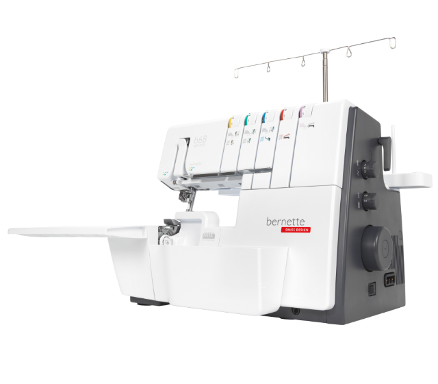 bernette by BERNINA Airlock b68 Pro Series Automatic Air Threading 5 thread Overlocker and Coverstitch combination machine - Latest 2026 model year