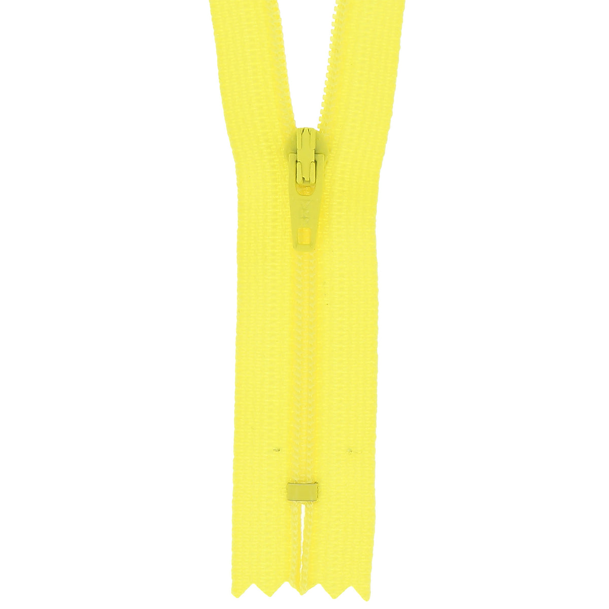 Milward 12cm nylon dress zip in sunshine