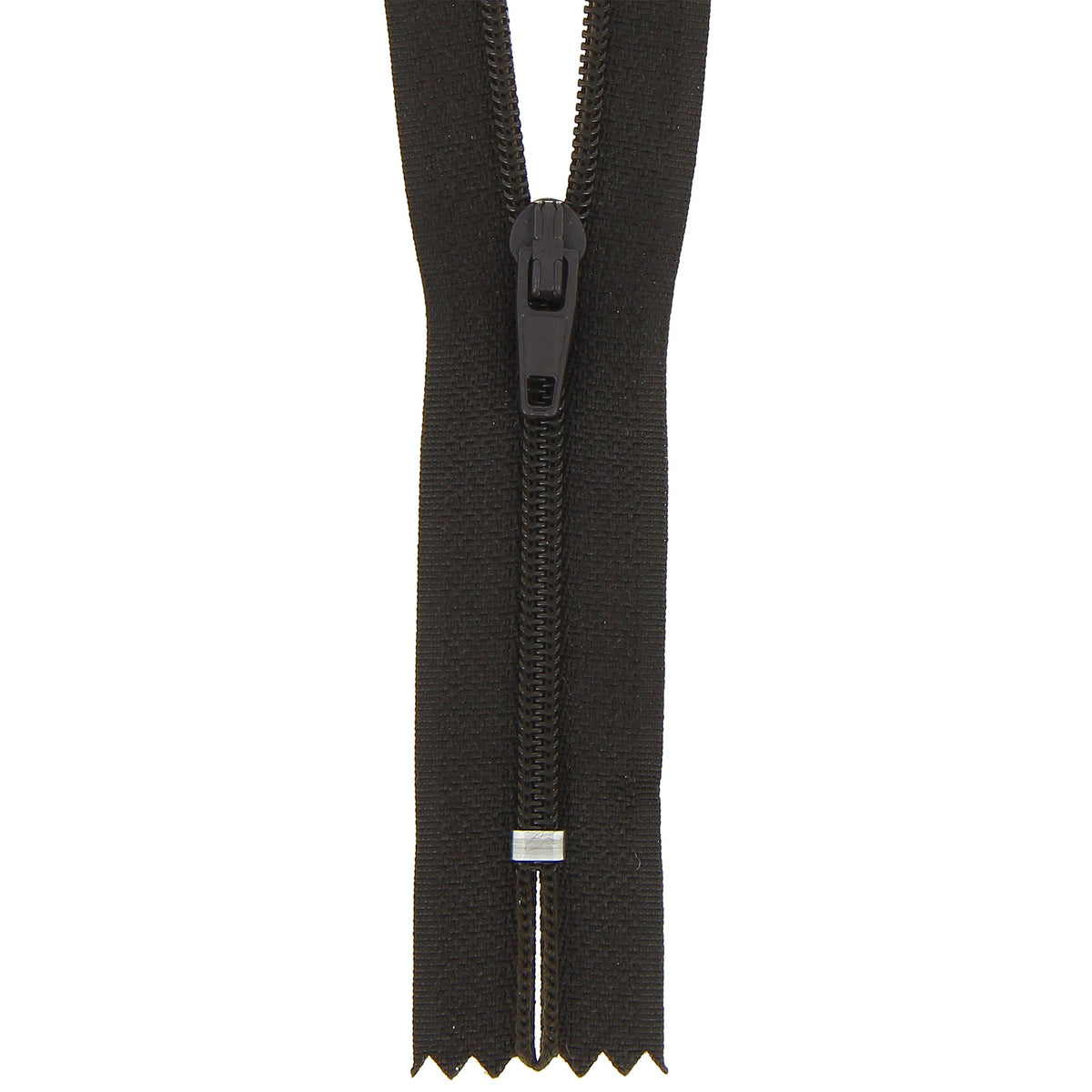 Milward 18cm dark brown nylon dress and skirt zip