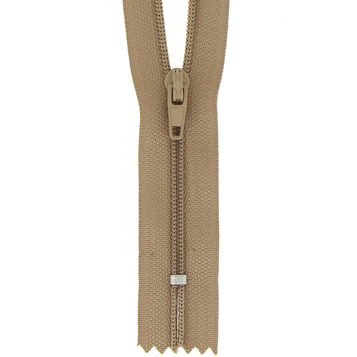 Milward 30cm sandalwood nylon dress zip with tag