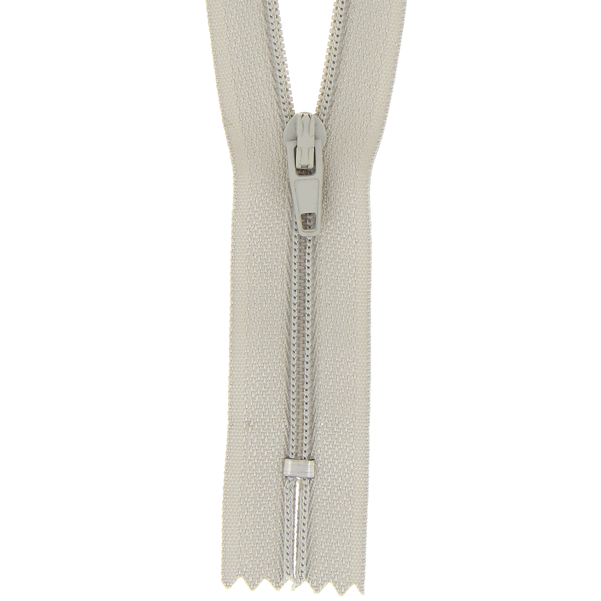 Milward 30cm light grey nylon dress zip with tag