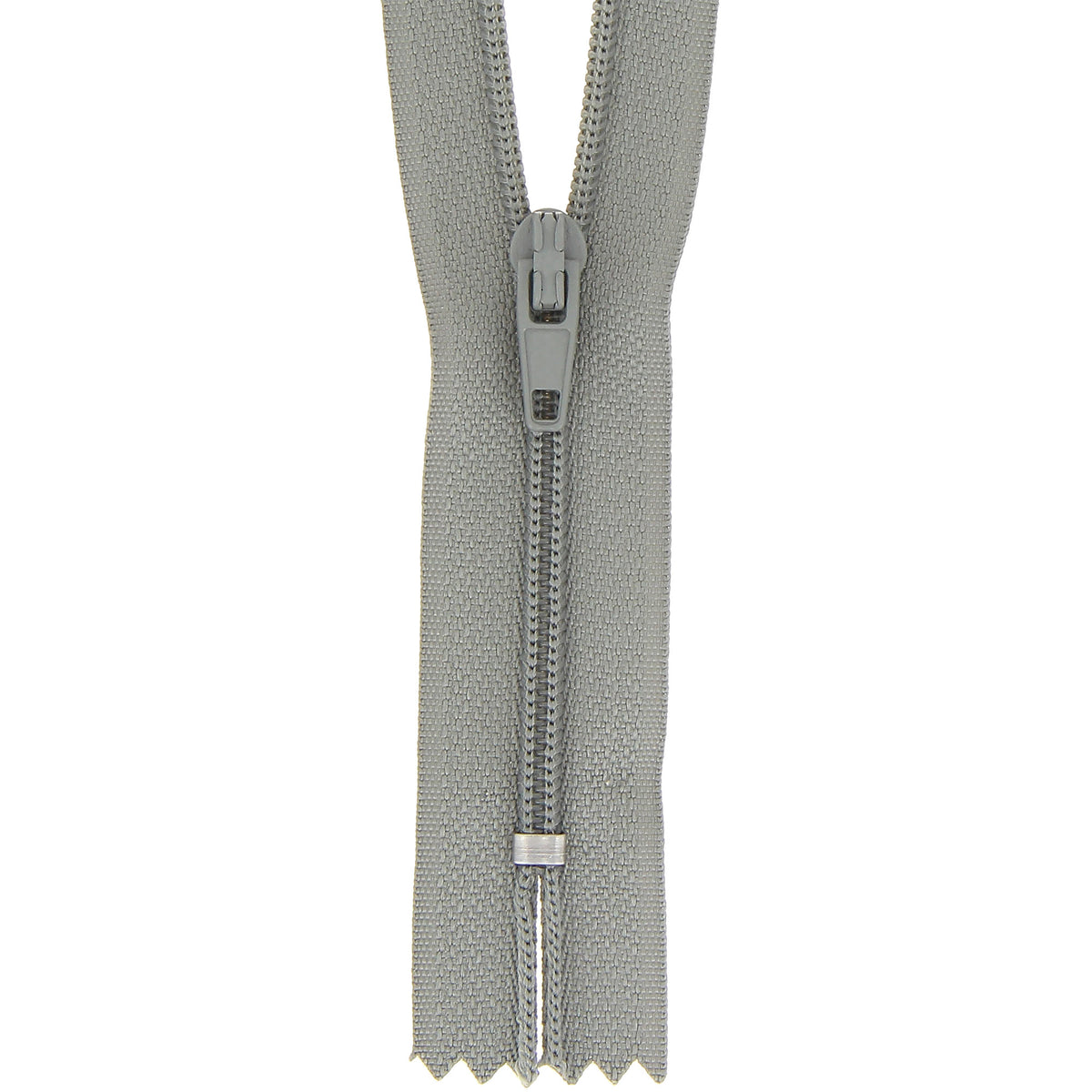 Milward 30cm mid grey nylon dress zip with tag