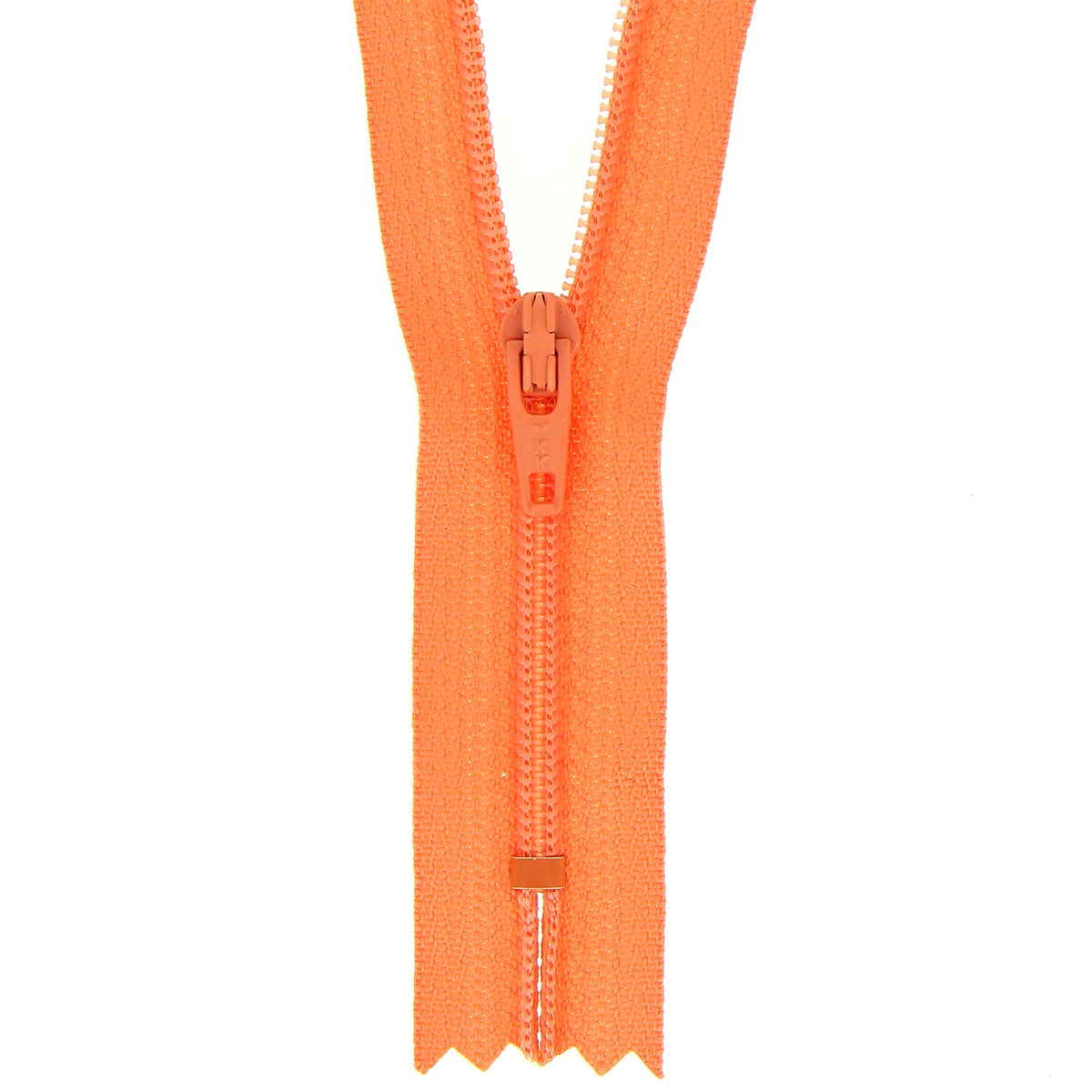 Milward 30cm bright peach nylon dress zip with tag