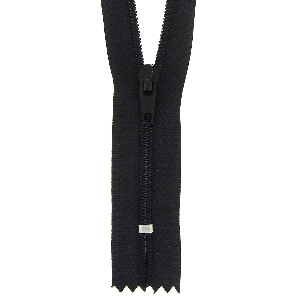 Milward black 50cm nylon dress zip with label
