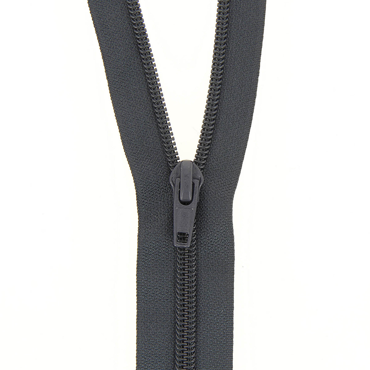Charcoal Milward nylon open end zip, 65cm