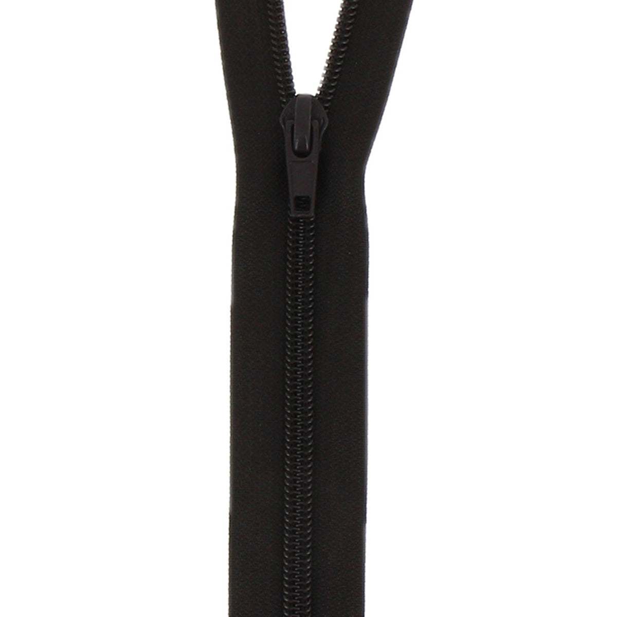 Dark Brown Milward nylon open end zip, 80cm