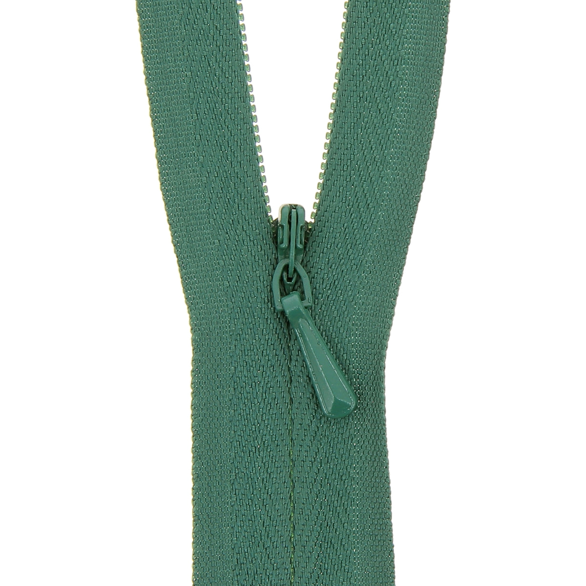 Bottle Green Milward concealed closed-end zip, 25cm