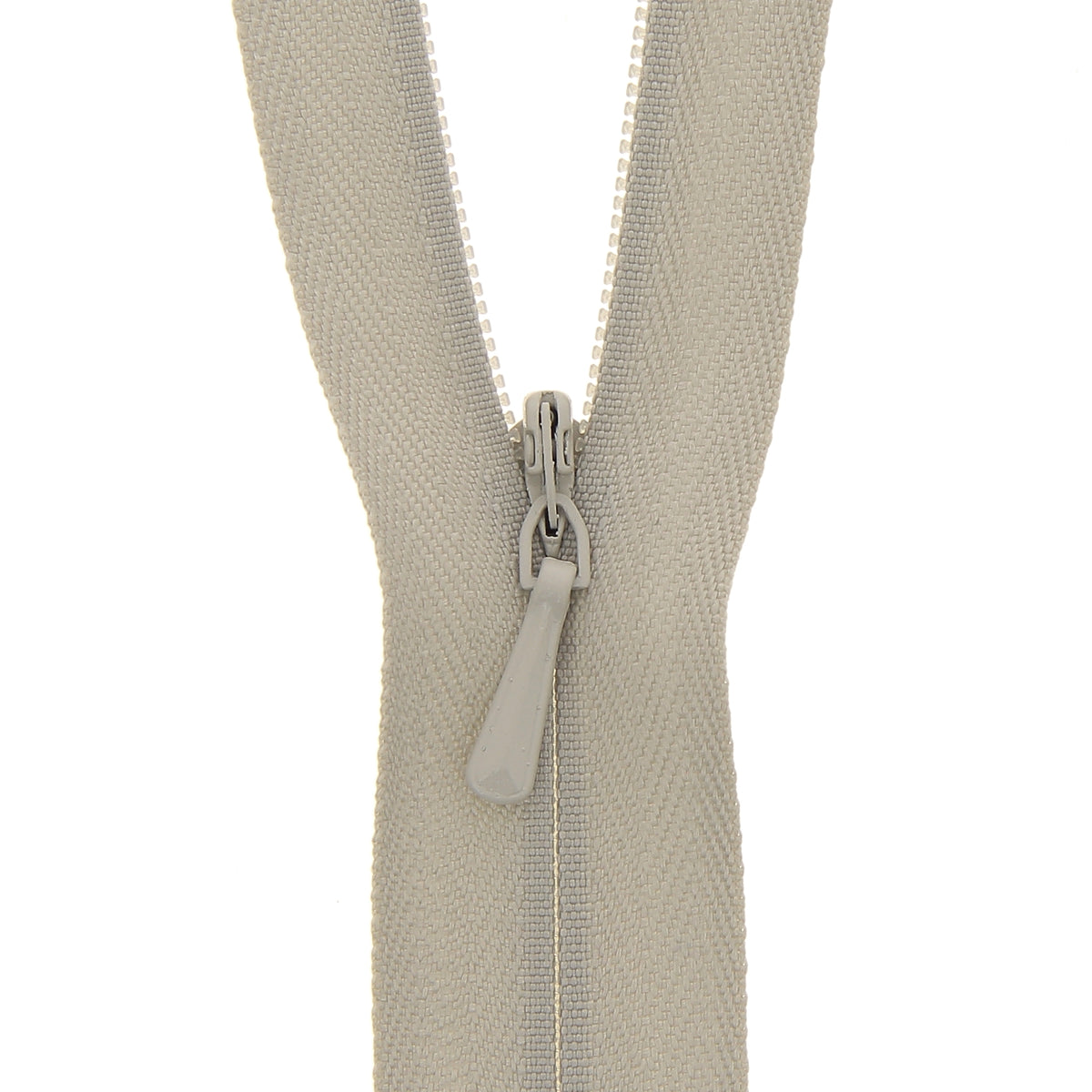 Light Grey Milward 40cm concealed zip with closed end