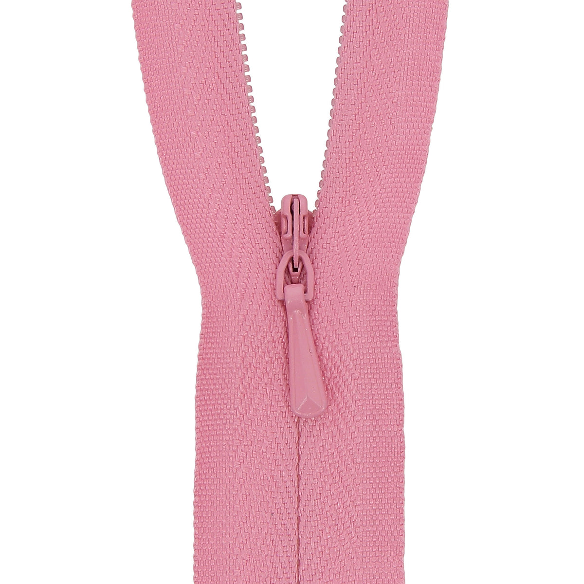 Coral Pink Milward 60cm concealed zip with closed end