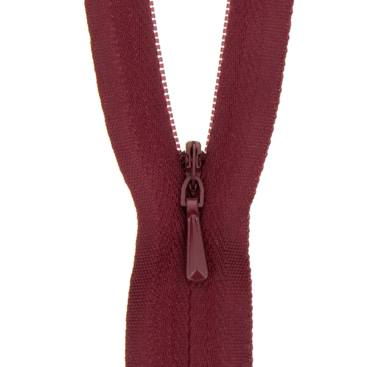 Wine Milward 60cm concealed zip with closed end