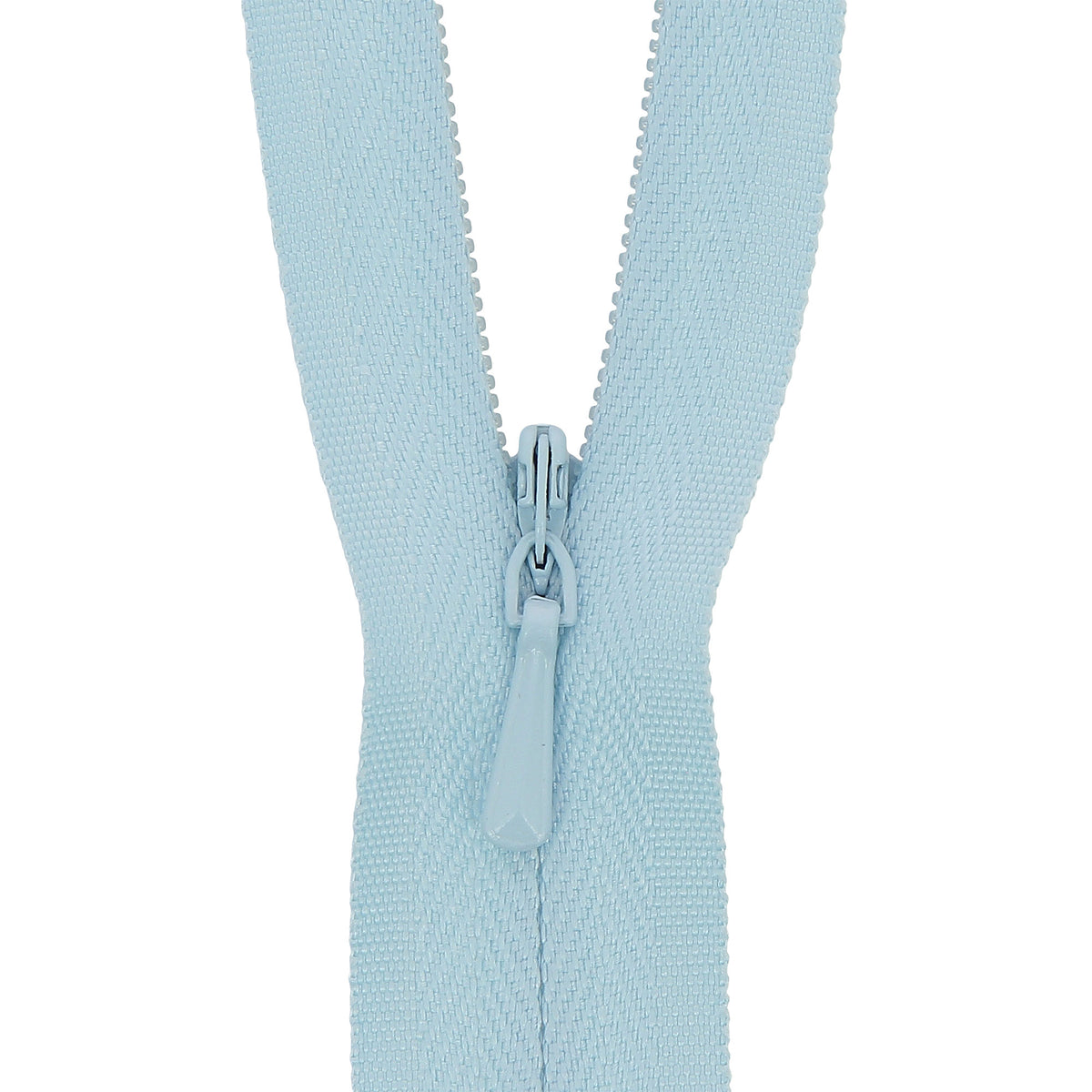Light Blue Milward 60cm concealed zip with closed end