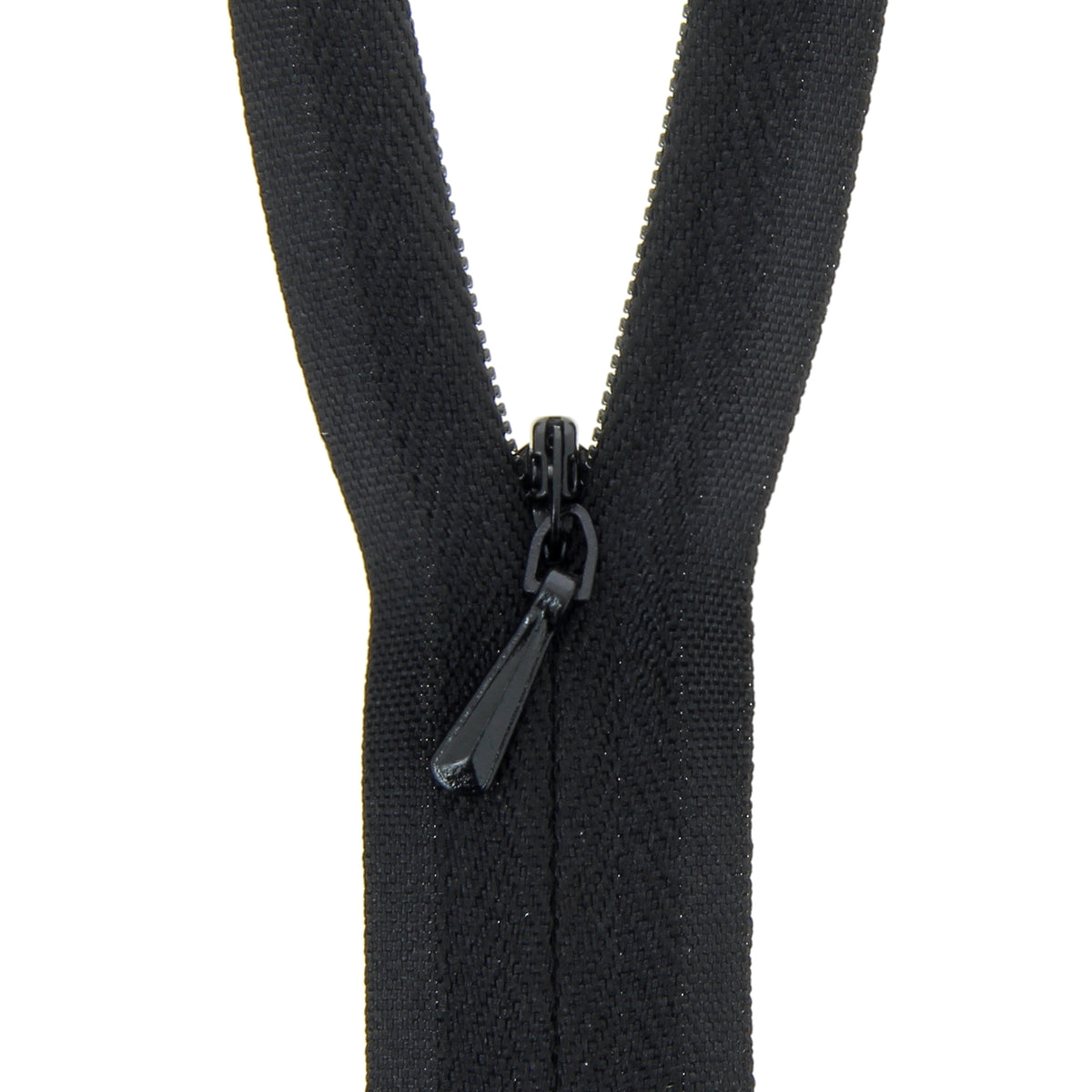Milward black 60cm concealed zip