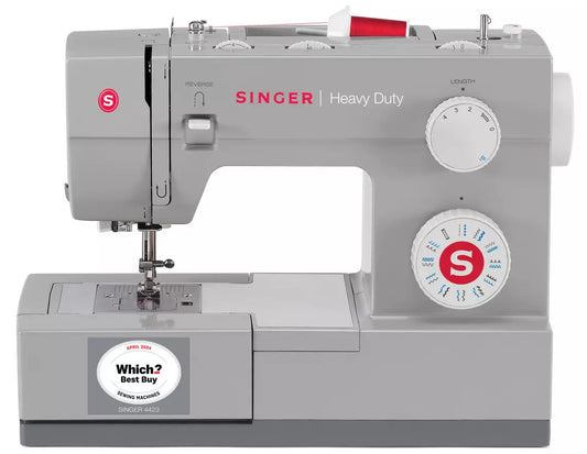 Singer Heavy Duty 4423 Sewing Machine * Special FREE Bundle with Free Heavy Duty Carry Bag, Needle Pack and Roller Foot worth £50 * Which? Best Buy 2 years running, 60% stronger, 30% faster - Latest 2026 model year