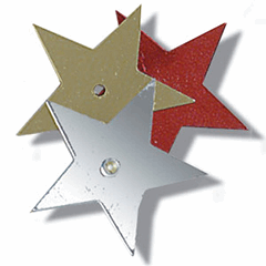 Trimits Large Multi-Coloured Star Sequins - 28mm (Pack of 23)