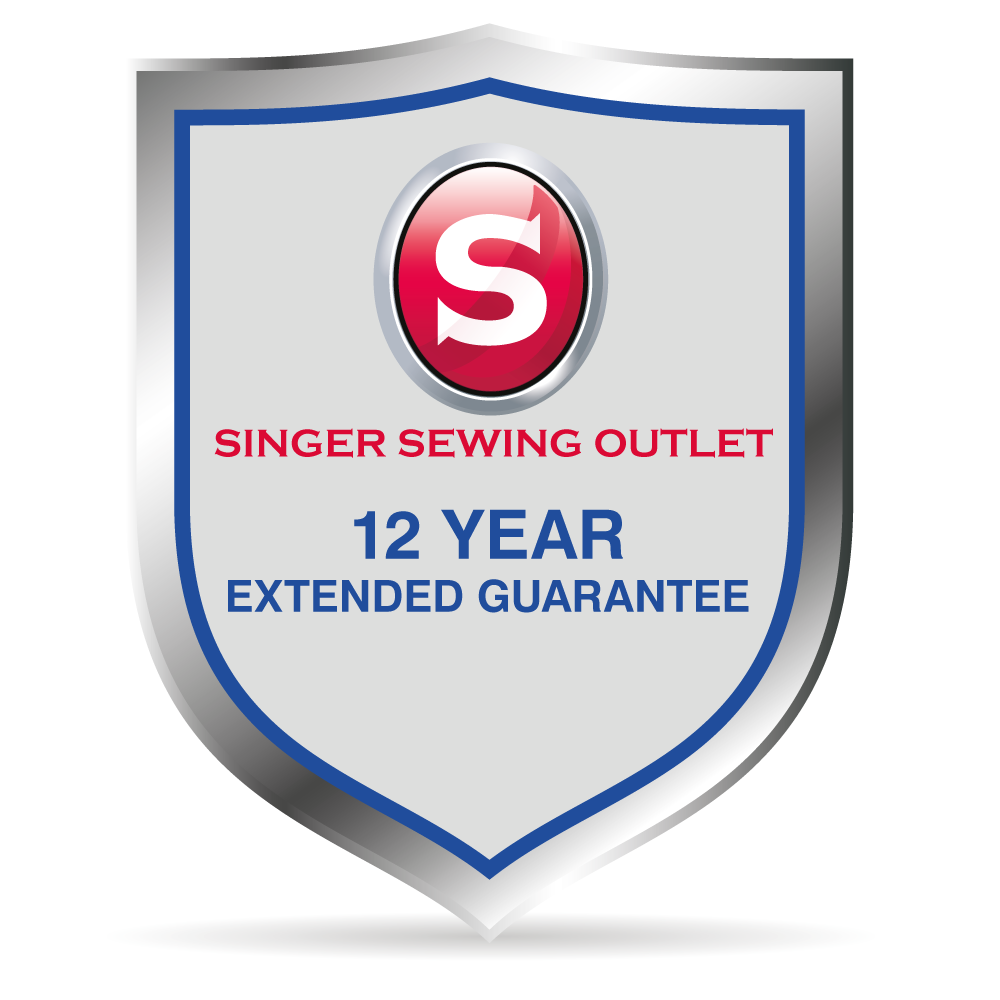 12 Year Extended Guarantee - covering Sewing Machines and Overlockers