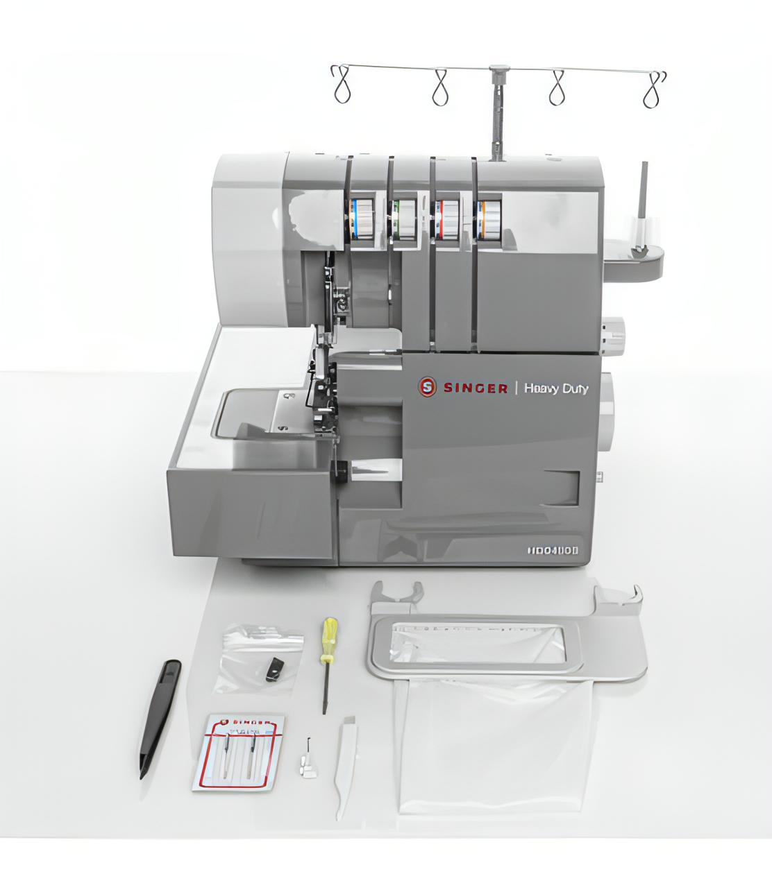 Singer HD0405S Heavy Duty Overlocker, 2/3/4 thread configuration, large cutting blade, fast and efficient overlocker - Delivery due week commencing 10th November