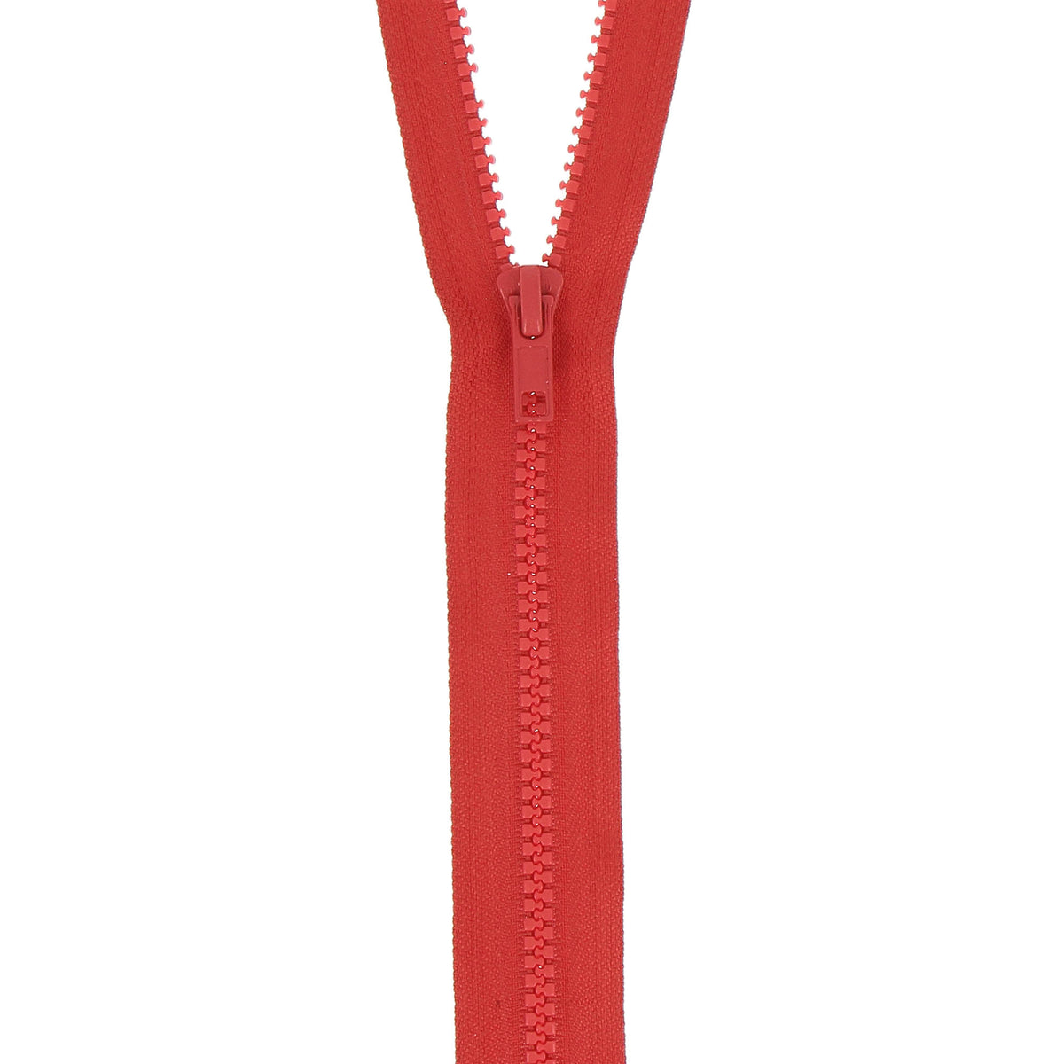 Red Milward chunky open end zip, 40cm