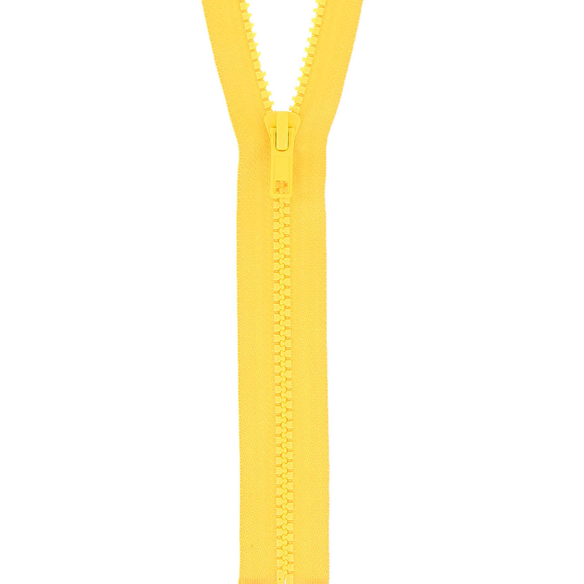 Yellow Gold Milward chunky open-end zip with plastic teeth, 70cm