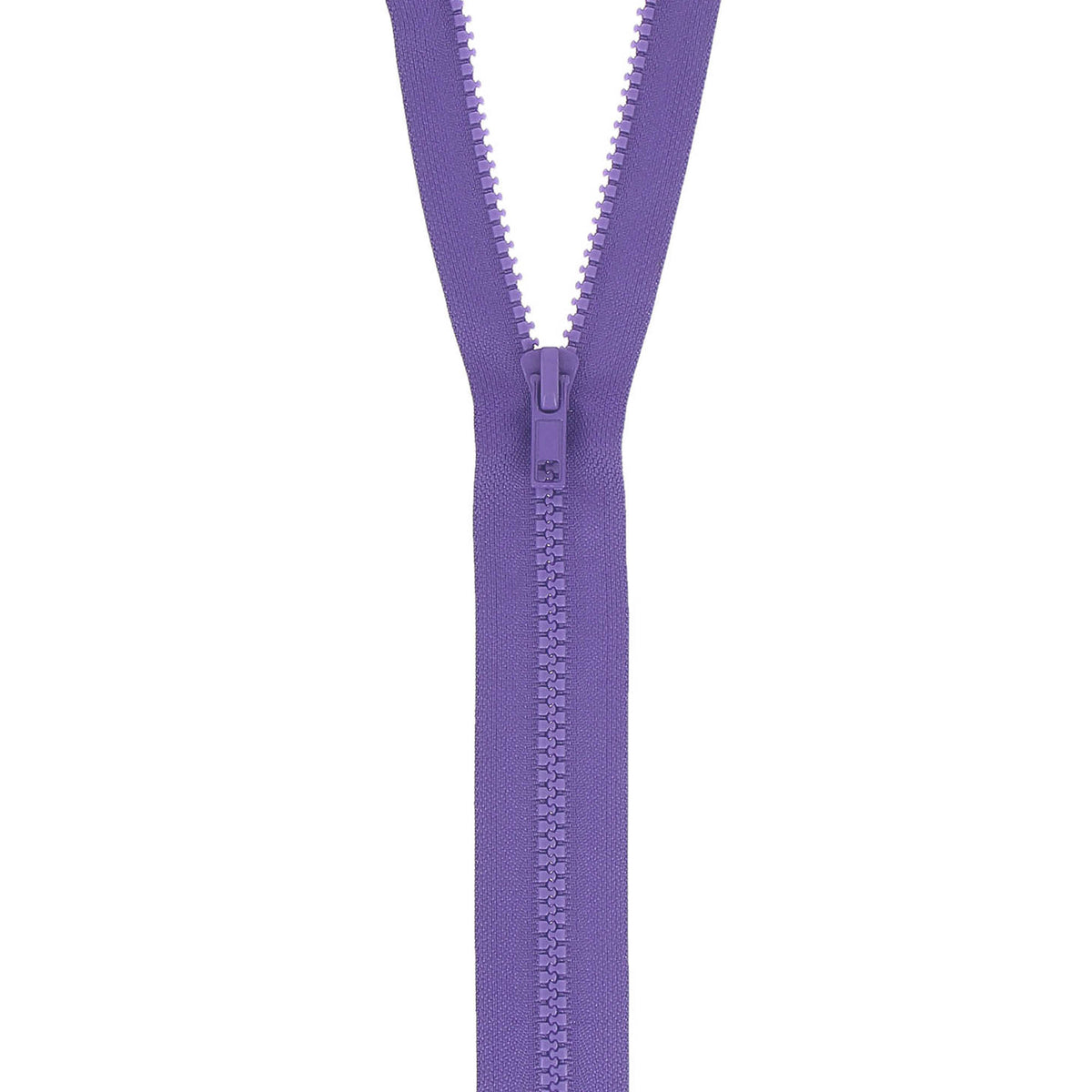 Deep Purple Milward chunky open-end zip with plastic teeth, 70cm