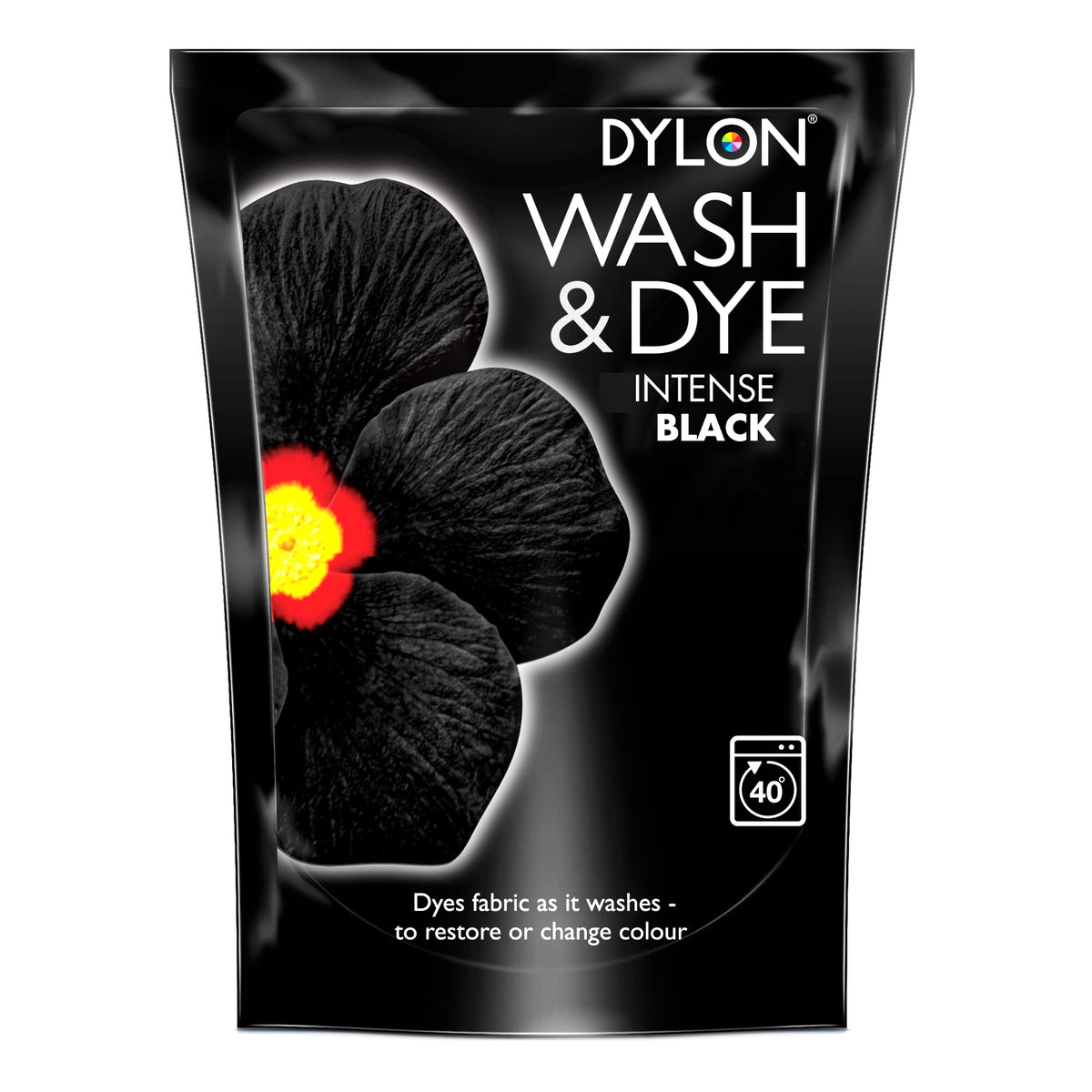 Dylon Wash & Dye Intense Black machine dye pack