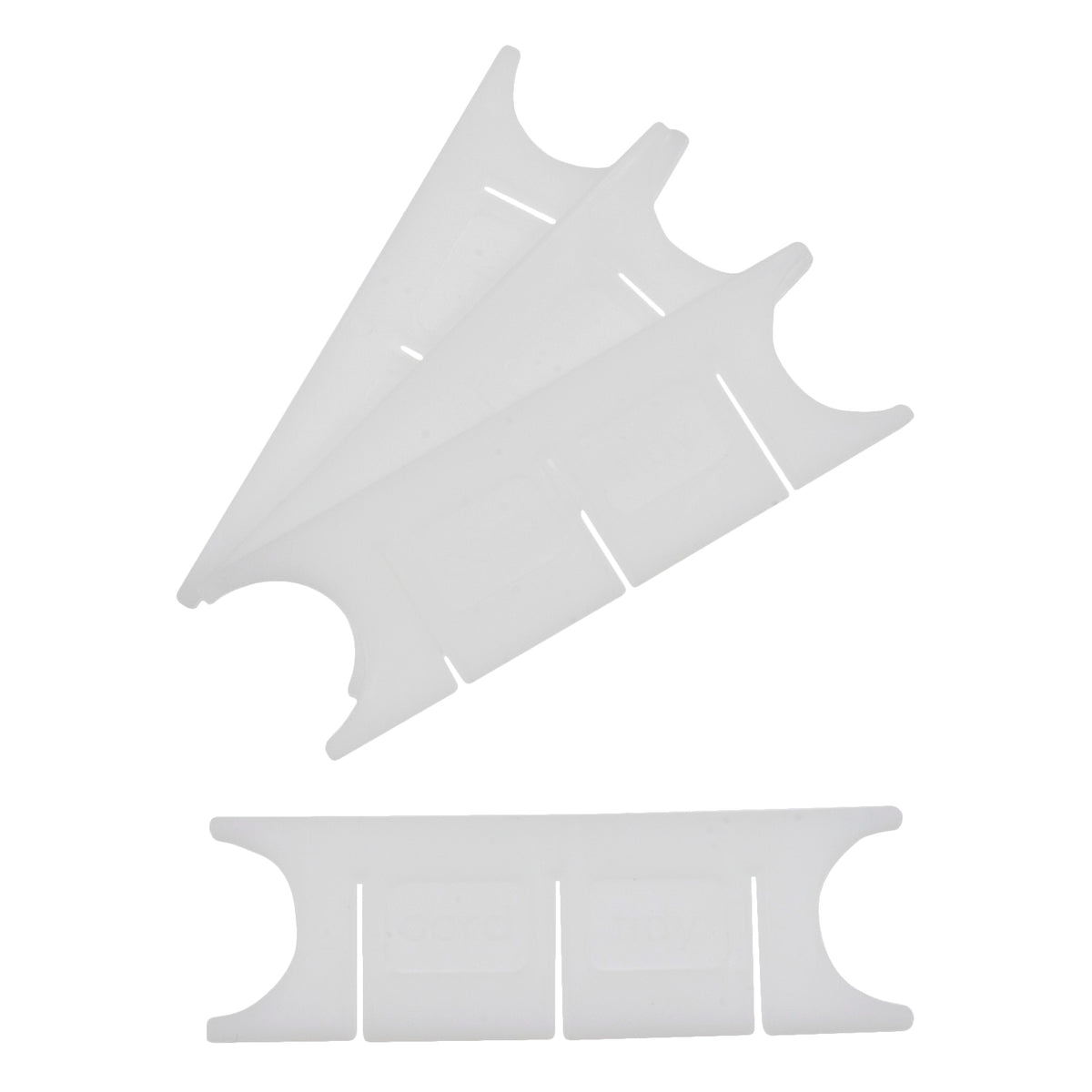 Pack of white Milward curtain cord tidies