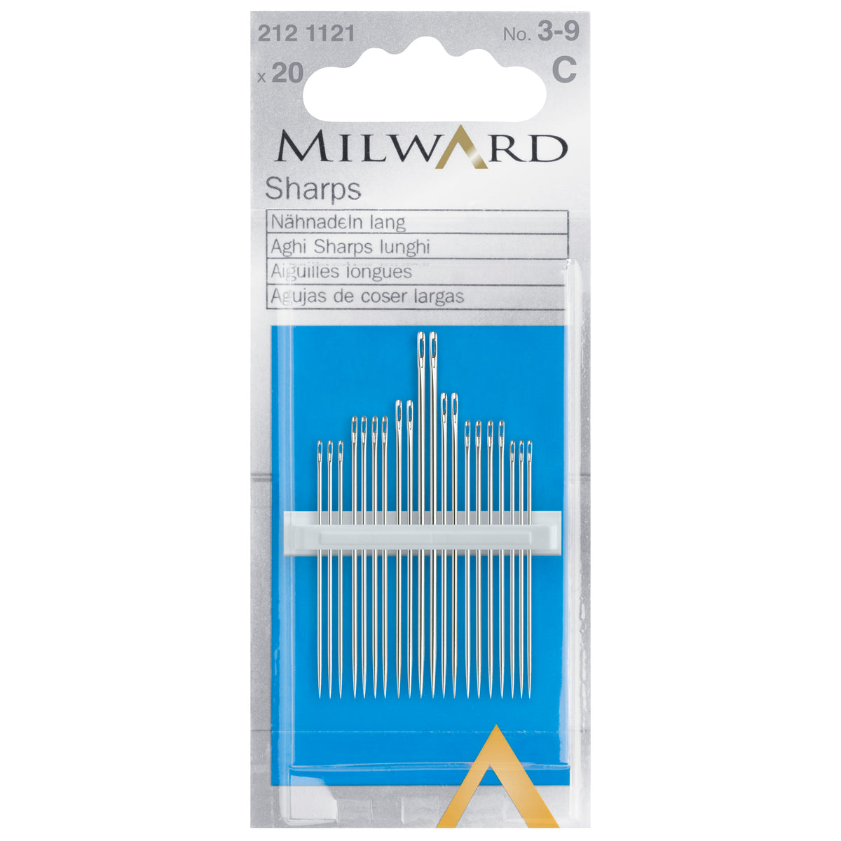 Packet of Milward sharps hand sewing needles