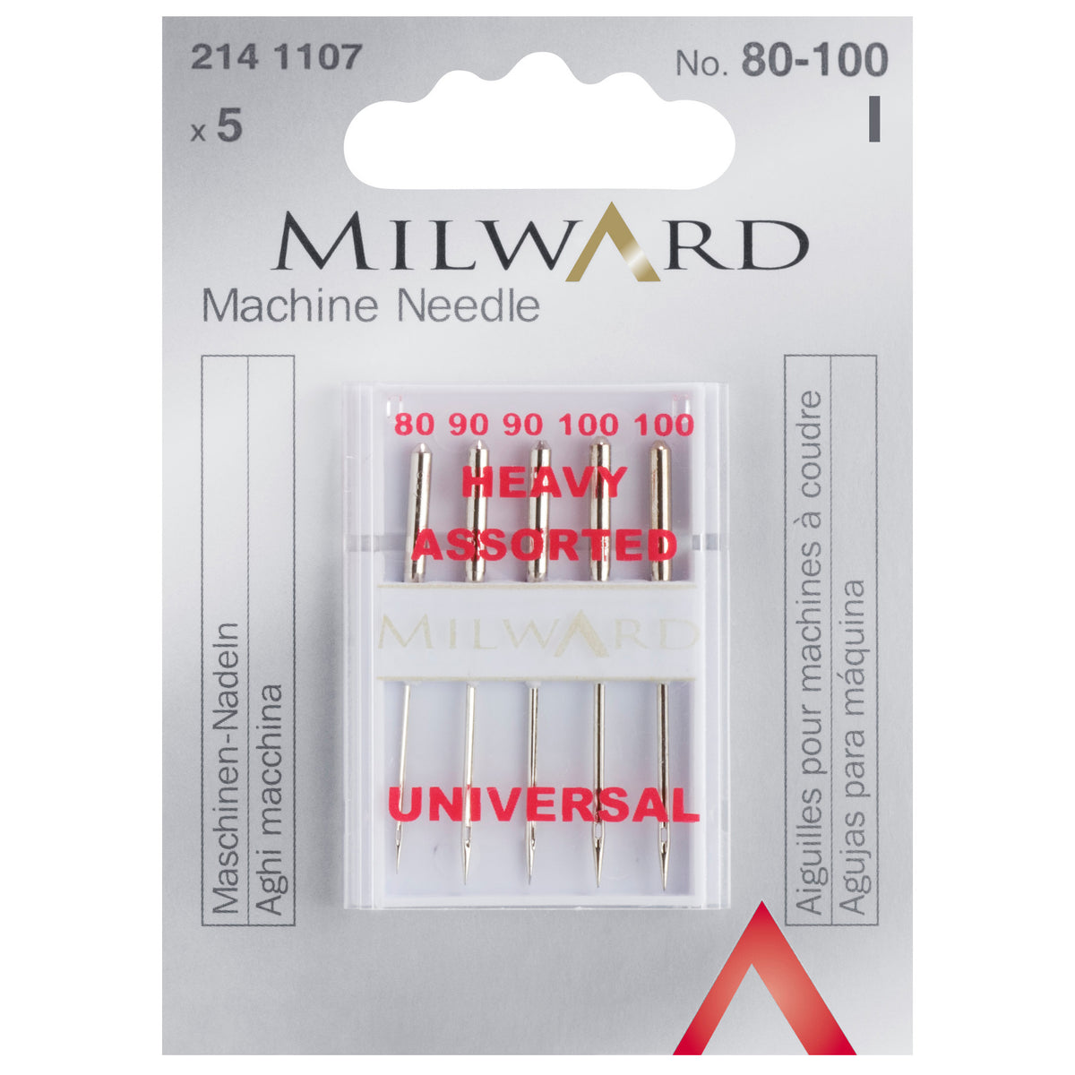 Pack of Milward universal sewing machine needles