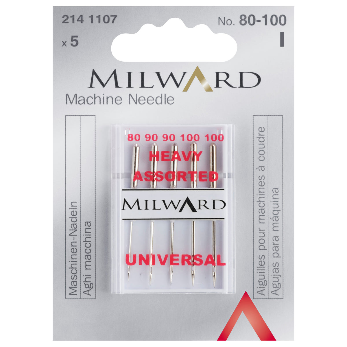 Pack of Milward universal sewing machine needles