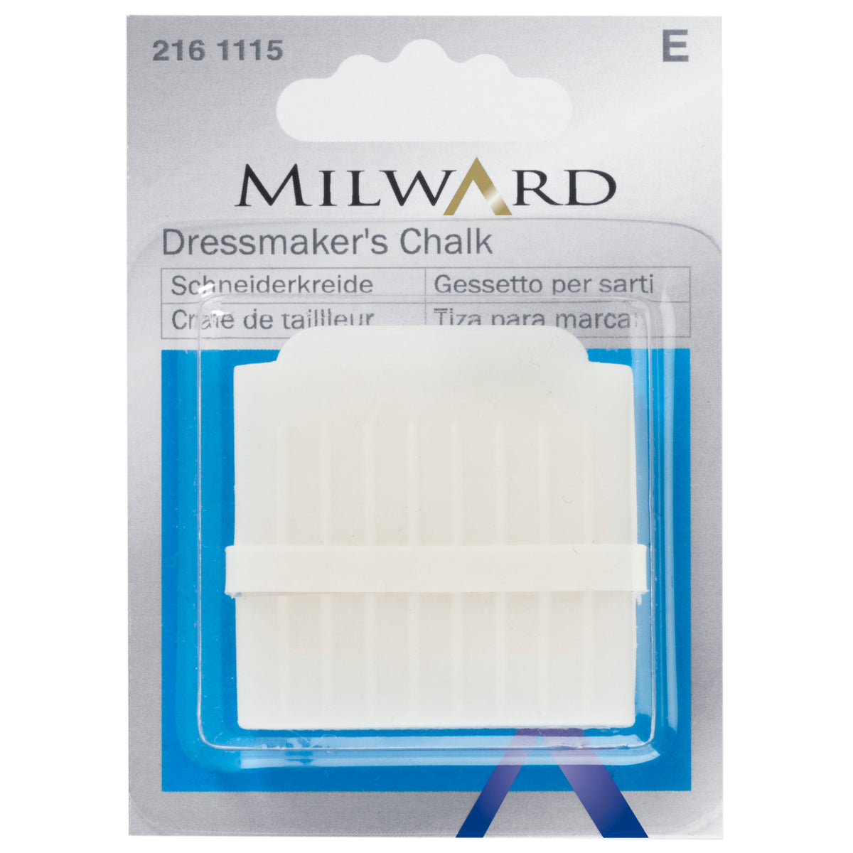 White tailor's chalk in a plastic holder