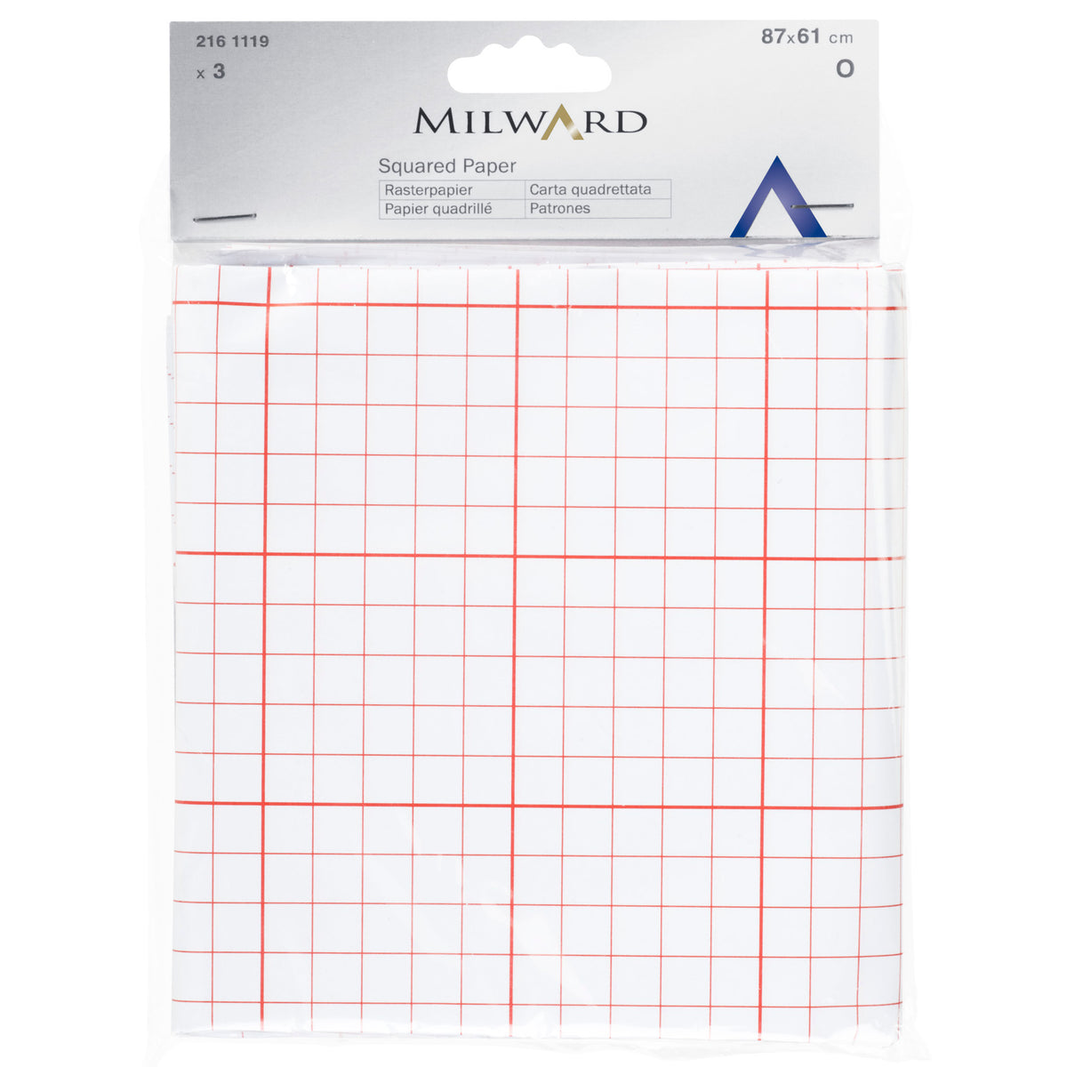 Sheets of squared pattern paper with 1cm grid