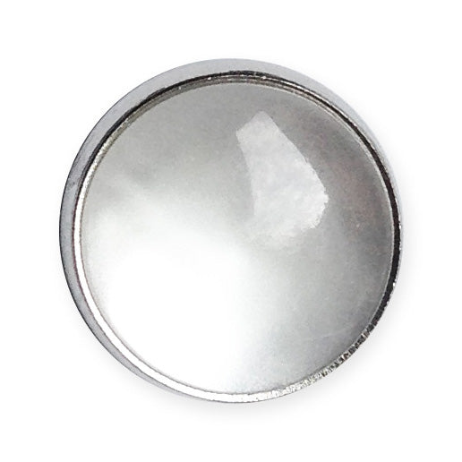 Pack of pearl effect 12.5mm solid top snap fasteners with fitting tool