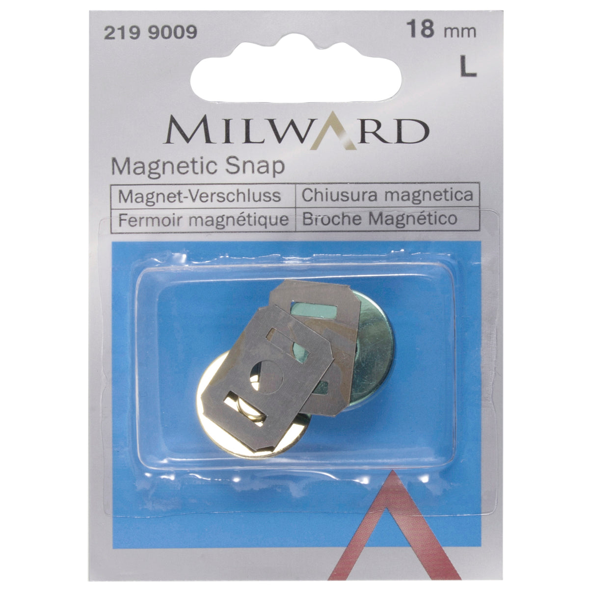 Gold 18mm magnetic bag snap fastener