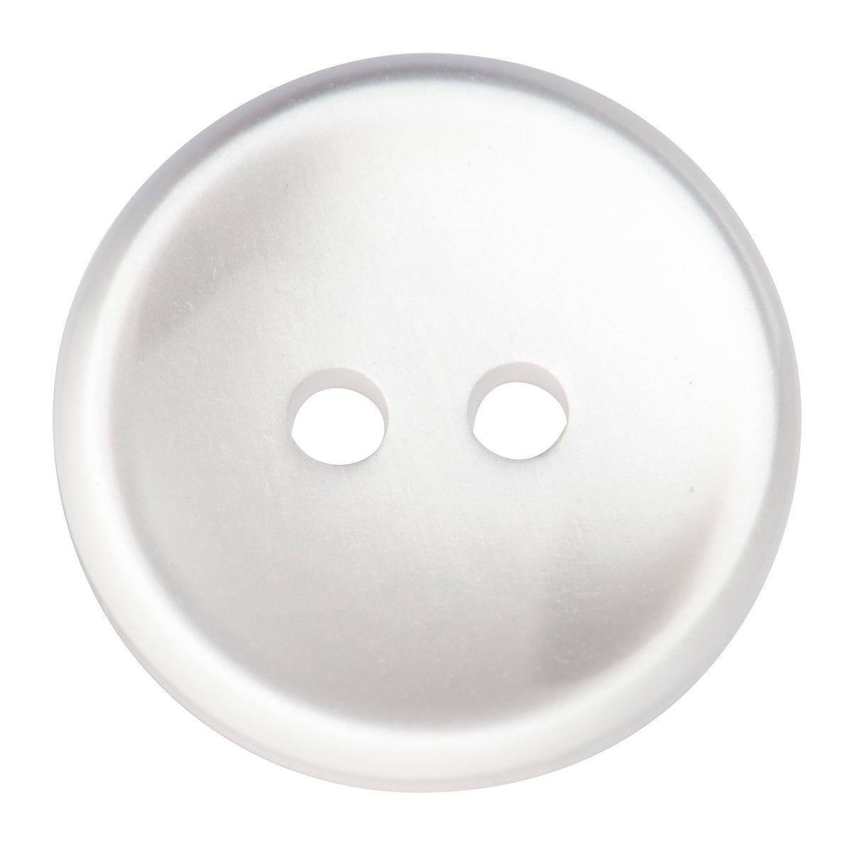 Pack of white pearl-look 14mm two-hole buttons