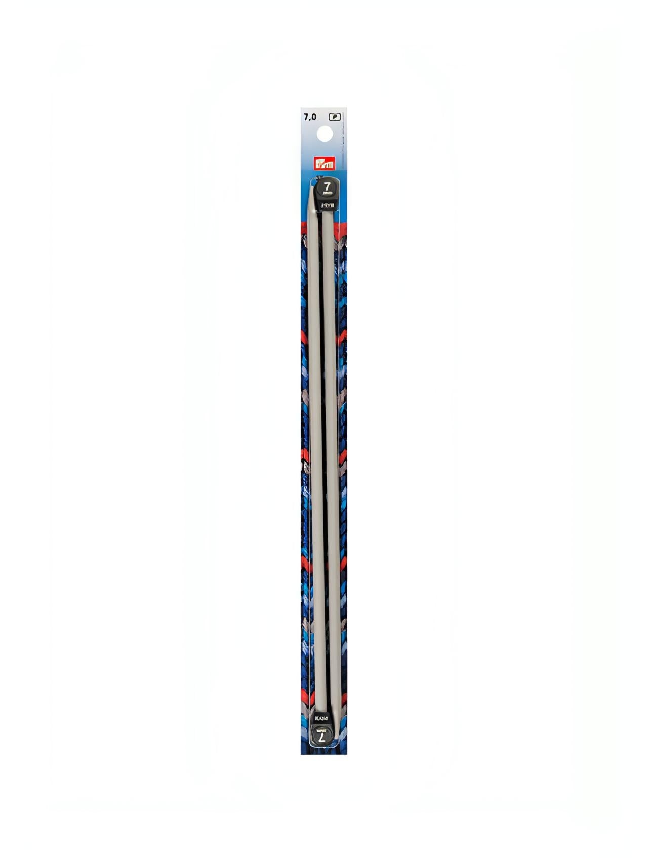 Prym Aluminium Single-Pointed Knitting Pins - 2 x Pearl Grey 35cm (7.00mm)