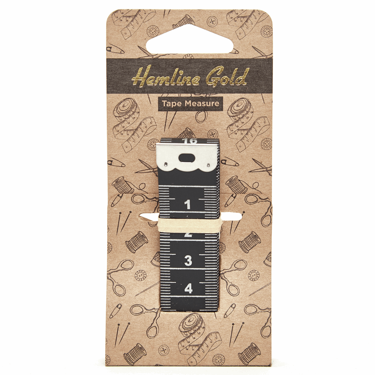 Premium Black Tape Measure - 150cm/60in *Hemline Gold Edition*