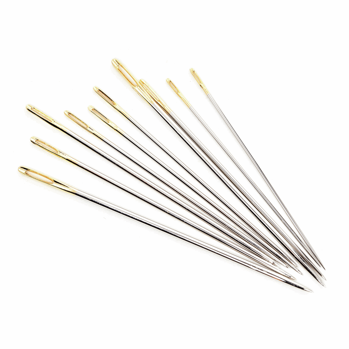 Premium Hand Sewing Needles x 10 - Sizes 3-9 *Hemline Gold Edition*