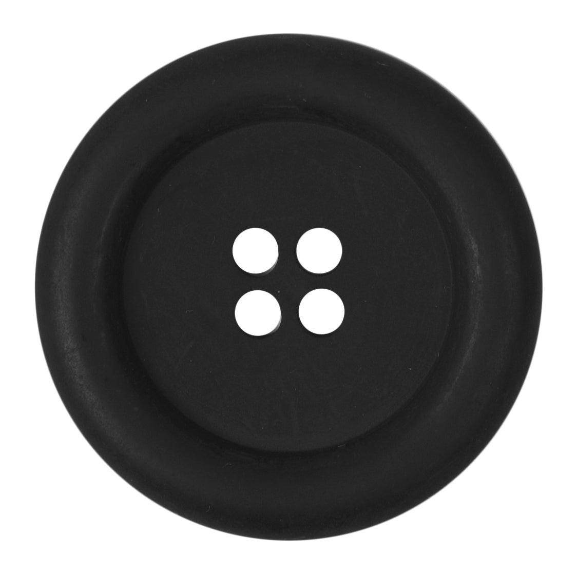 ABC 4 Hole Polyester Button 34mm - Black