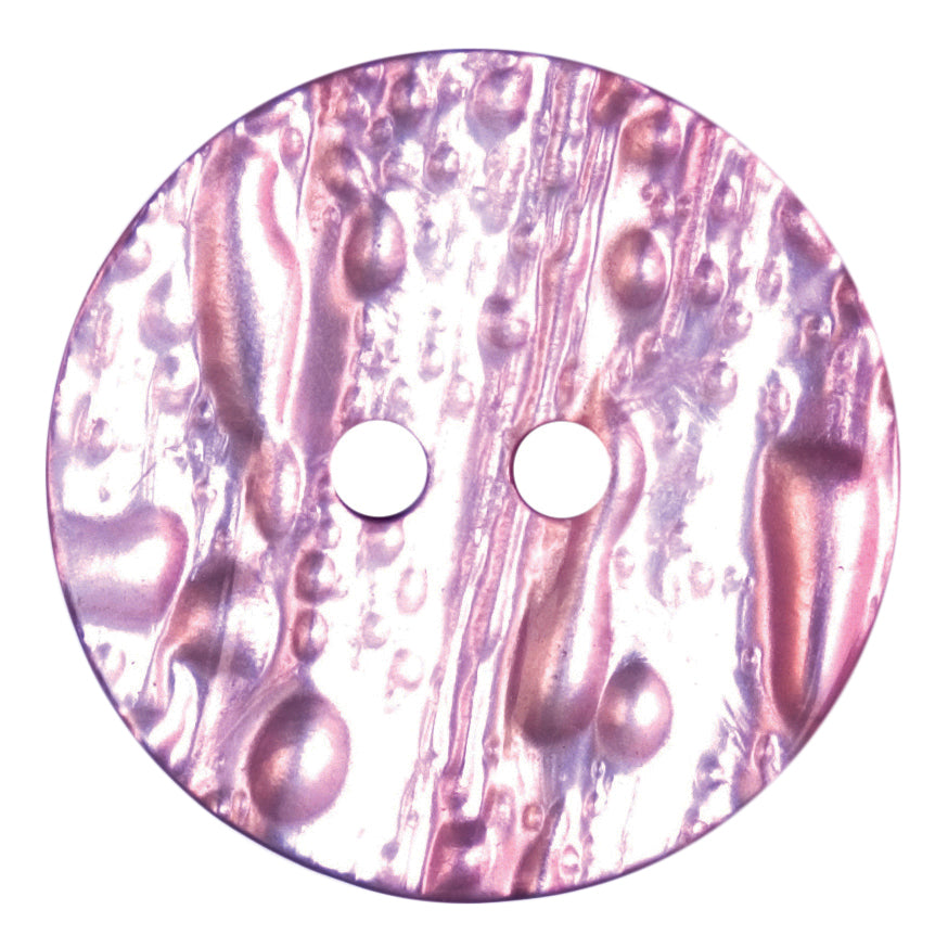 Lilac pink textured pearlescent 2-hole button