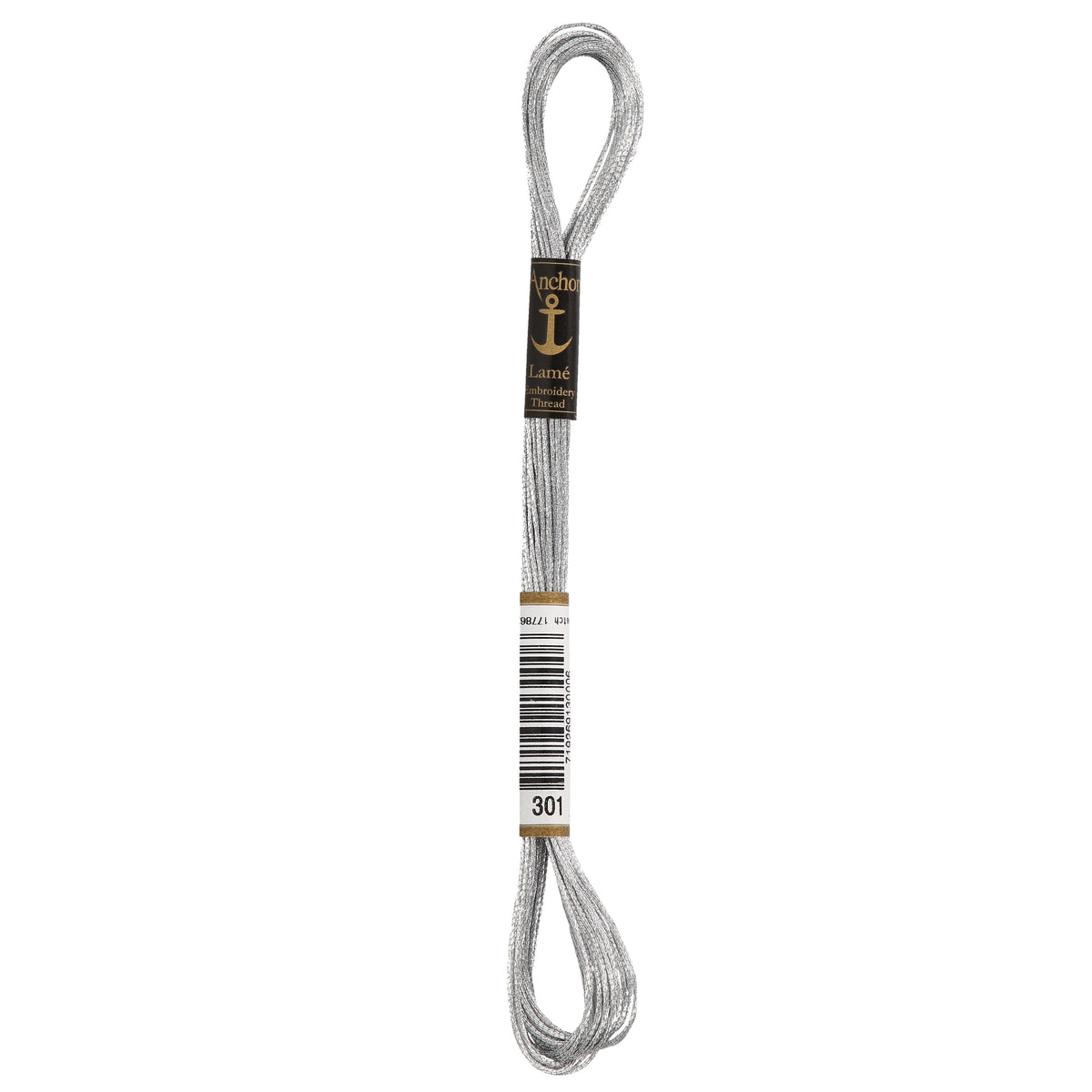 Skein of Anchor Lame silver metallic thread
