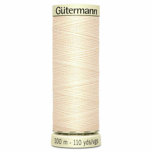 Gutermann Sew-All Thread 100m - Cream (#414)