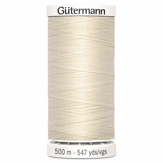 Gutermann Sew-All Thread 500m - Porcelain (#802)