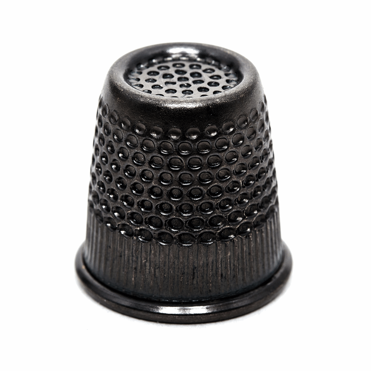 Premium Black Thimble - Medium *Hemline Gold Edition*