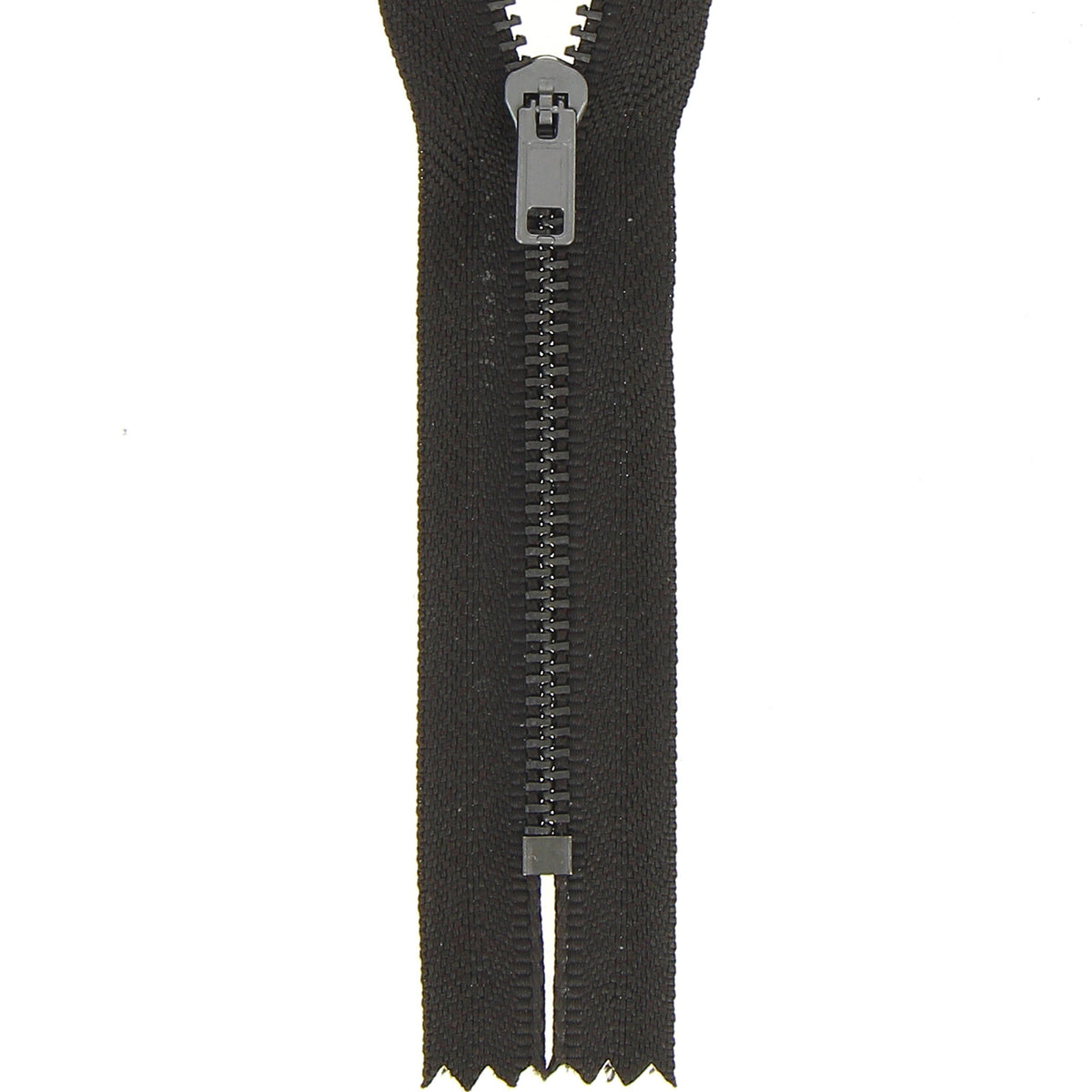 Dark Brown Milward 10cm metal trouser zip