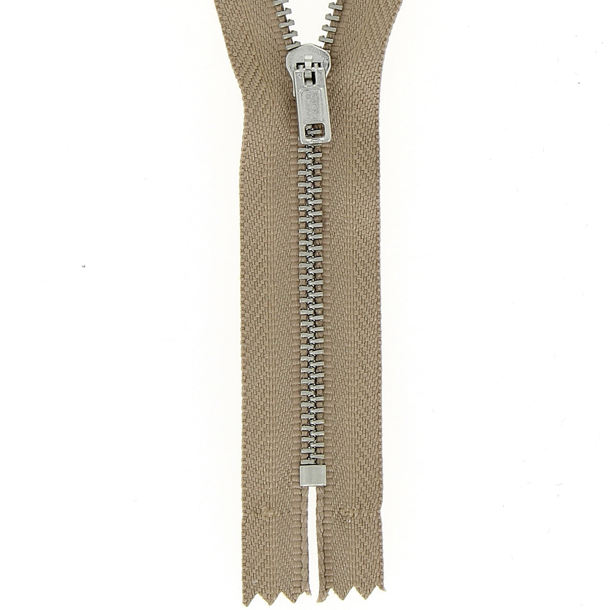 Milward 15cm fawn metal trouser zip