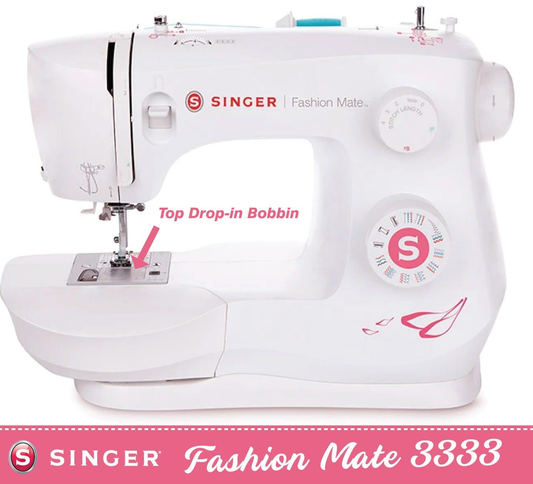 Singer Fashion Mate 3333 Sewing Machine - Drop in bobbin, latest style, so easy to use, great lighting - Latest 2026 model year