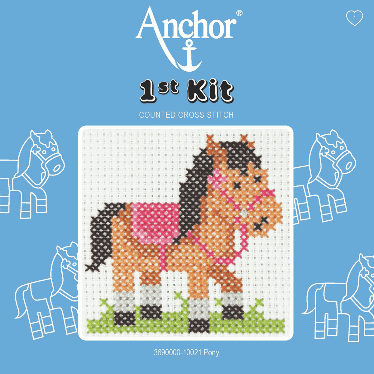 Anchor My 1st Counted Cross Stitch Kit - Pony