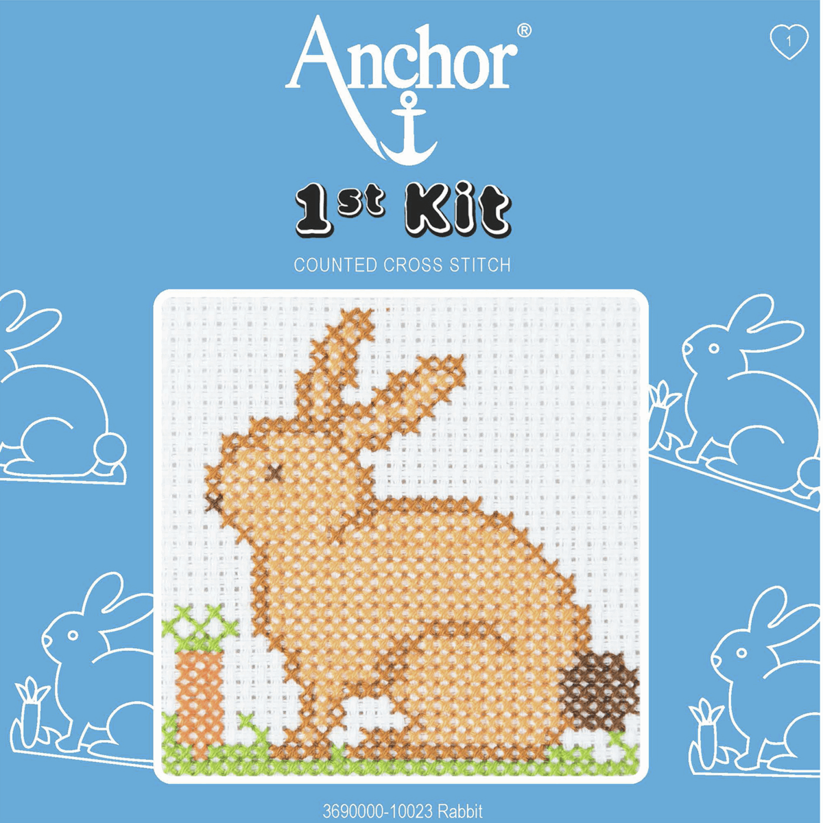 Anchor My 1st Counted Cross Stitch Kit - Rabbit
