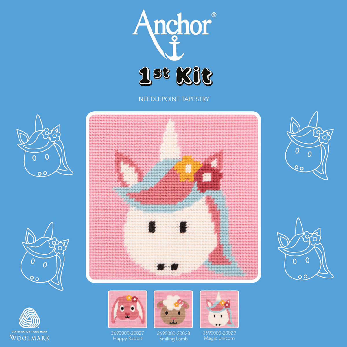 Anchor My 1st Tapestry Kit - Best Friends, Magic Unicorn