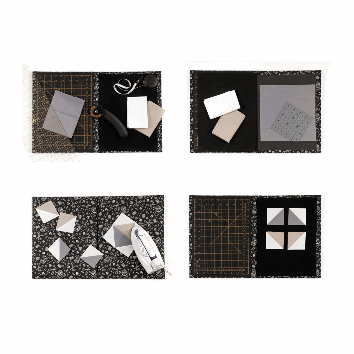Premium Quilters 4 in 1 Multi-Mat - Gold Notions 30 x 24cm *Hemline Gold Edition*