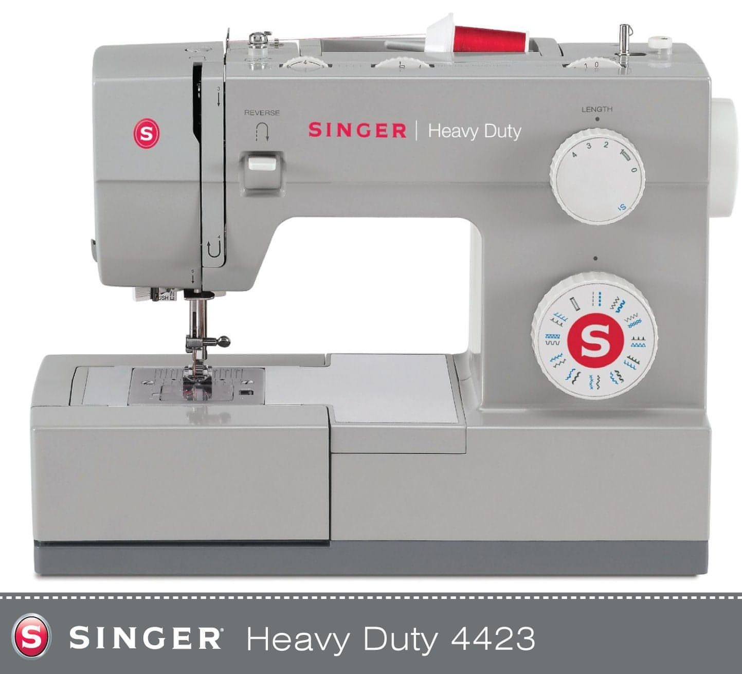 Singer Heavy Duty 4432 Sewing Machine - Top spec 32 stitch patterns with stretch and overlock stitch patterns